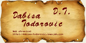 Dabiša Todorović vizit kartica